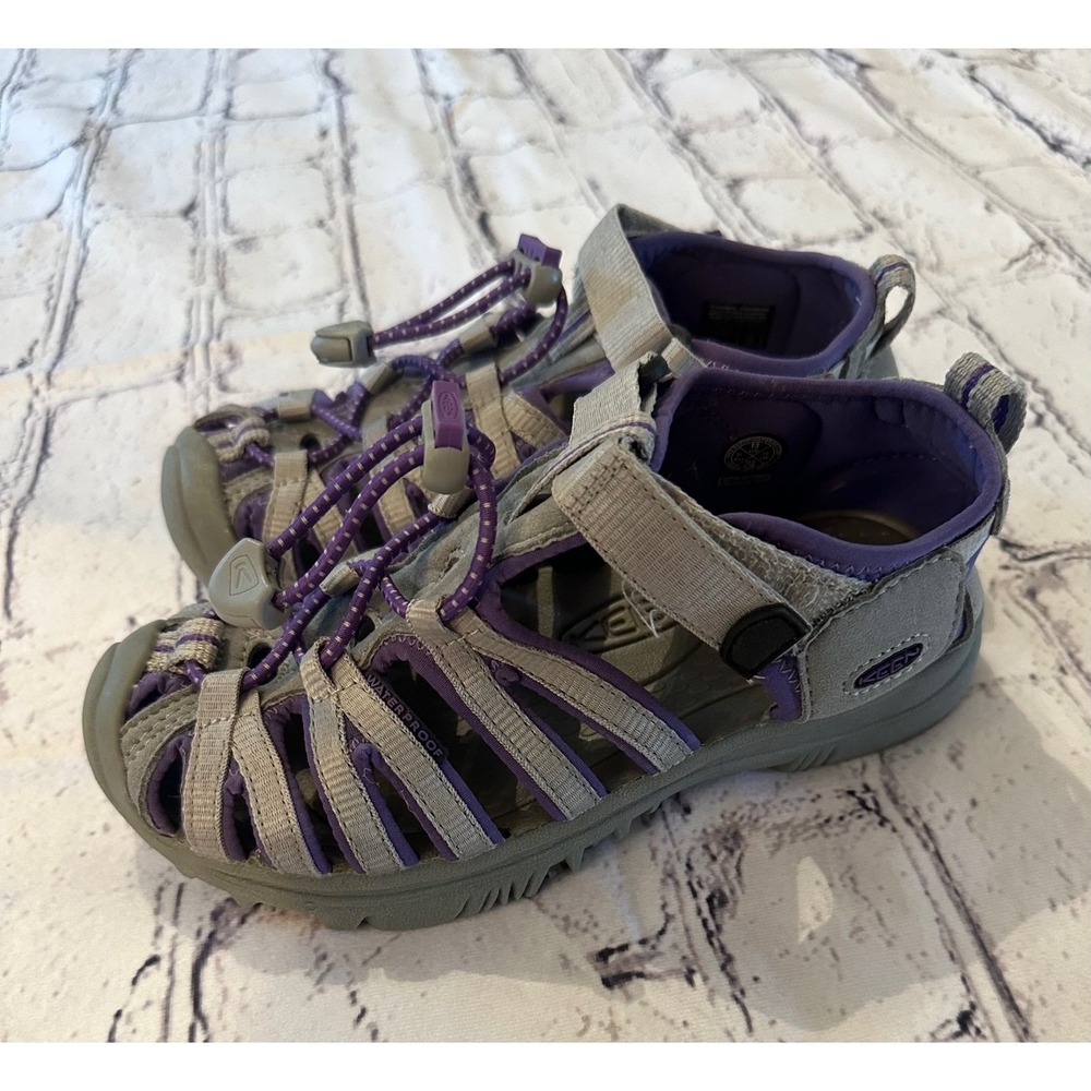 Girls keen sandals size 13 gray purple